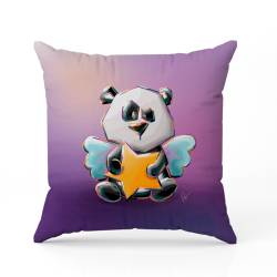 Coupon 45x45 cm imprimé panda ange - Création Stillistic