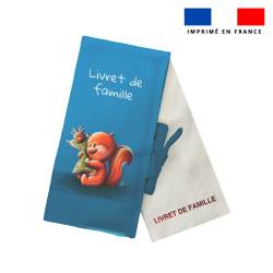 Kit protège livret de famille motif bébé écureuil - Création Stillistic