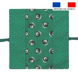 Kit protège livret de famille motif bébé panda - Création Stillistic