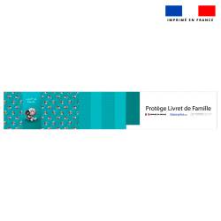 Kit protège livret de famille motif bébé rhino - Création Stillistic