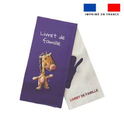 Kit protège livret de famille motif bébé girafe - Création Stillistic