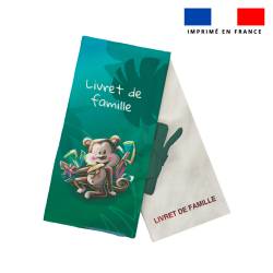 Kit protège livret de famille motif singe - Création Stillistic