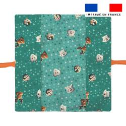 Kit protège livret de famille personnalisé - Animaux du froid panthère - Création Stillistic