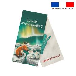 Kit protège livret de famille personnalisé - Animaux du froid - Création Stillistic