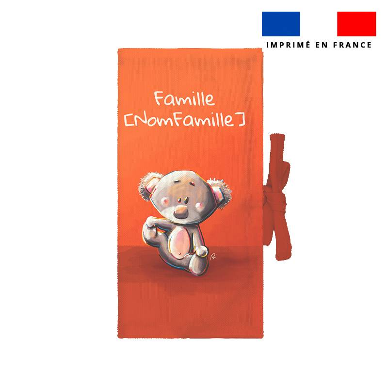 Kit protège livret de famille personnalisé - Bébé koala - Création Stillistic