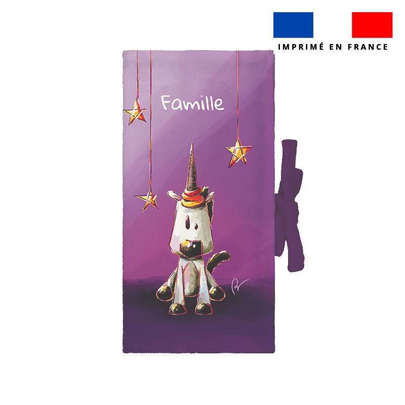 Kit protège livret de famille personnalisé - Licorne - Création Stillistic