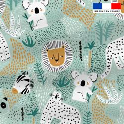 Polaire motif jungle friends