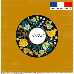 Coupon 45x45 cm motif fleur bohème