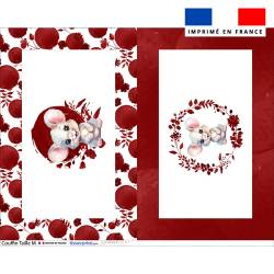 Kit couffin pour animaux motif souris aquarelle