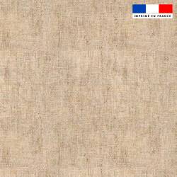 Tissu imperméable aspect lin naturel