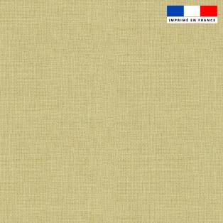 Tissu imperméable motif chiné aspect lin beige