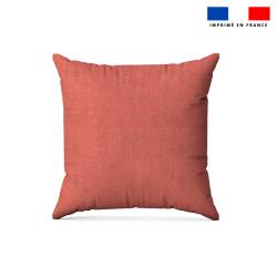 Tissu imperméable corail aspect lin