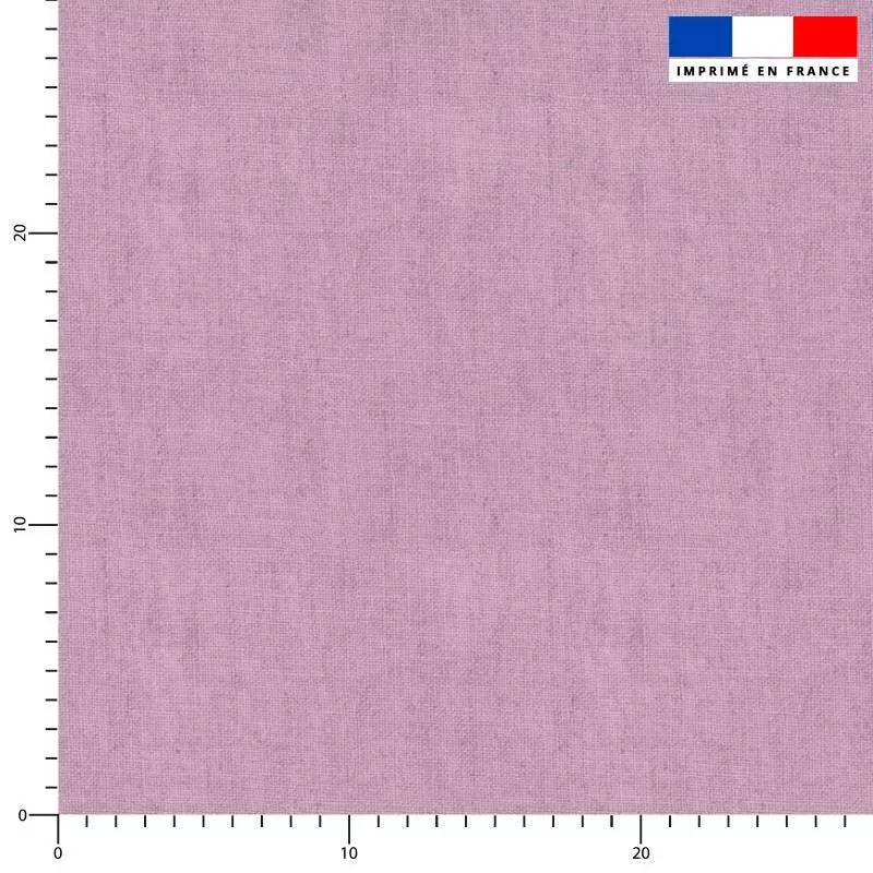 Chiné aspect lin - Fond mauve