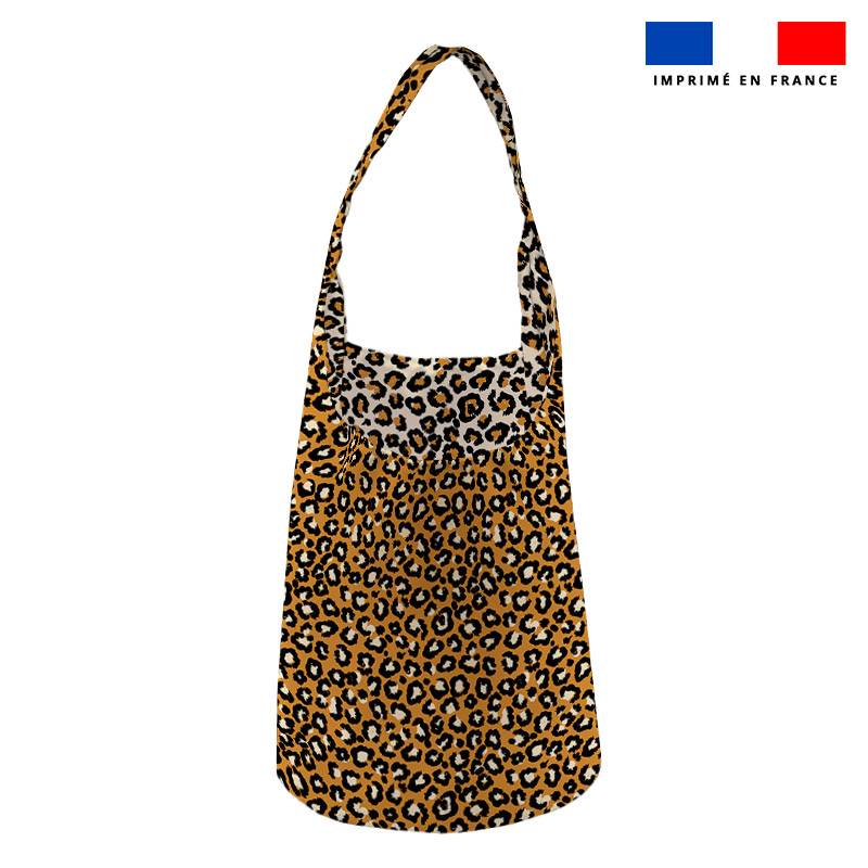 Kit sac seau réversible léopard ocre SAXO - Édition Limitée