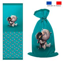 Kit sac à jouets motif bébé rhino - Création Stillistic