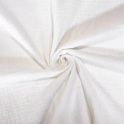 coupon - Coupon 50cm - Double gaze grande largeur blanc