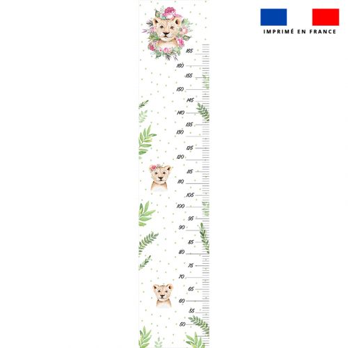 coupon - Défaut décalé dans la laize Coupon imprimé pour toise motif animaux aquarelle - Tissu anti-tâche 200gr/m² - 