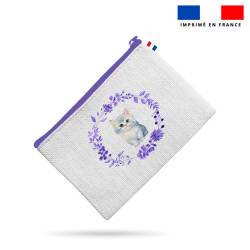 Kit pochette motif chat aquarelle