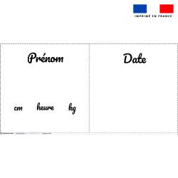 Coupon pour coussin de naissance personnalisé - Prénom, photo, date