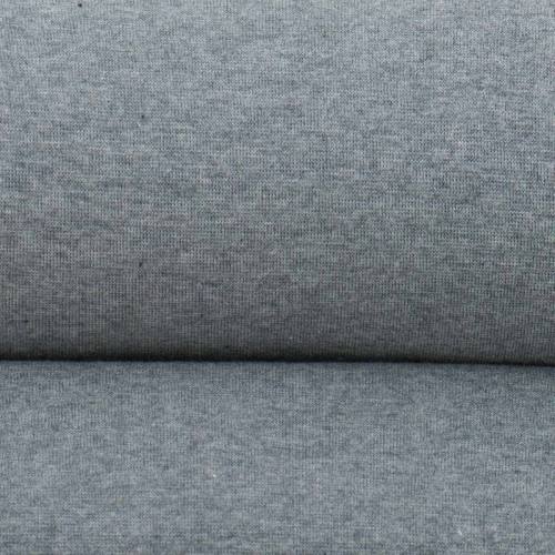 Tissu tubulaire bord-côte gris clair