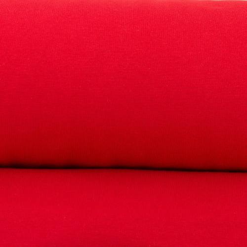Tissu tubulaire bord-côte rouge
