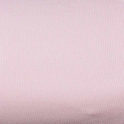 Tissu tubulaire bord-côte maille rose pastel