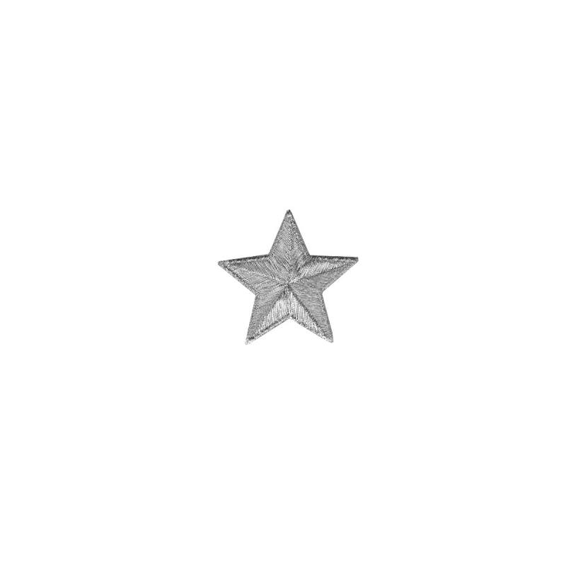 Ecusson "Petite étoile argentée" thermocollant